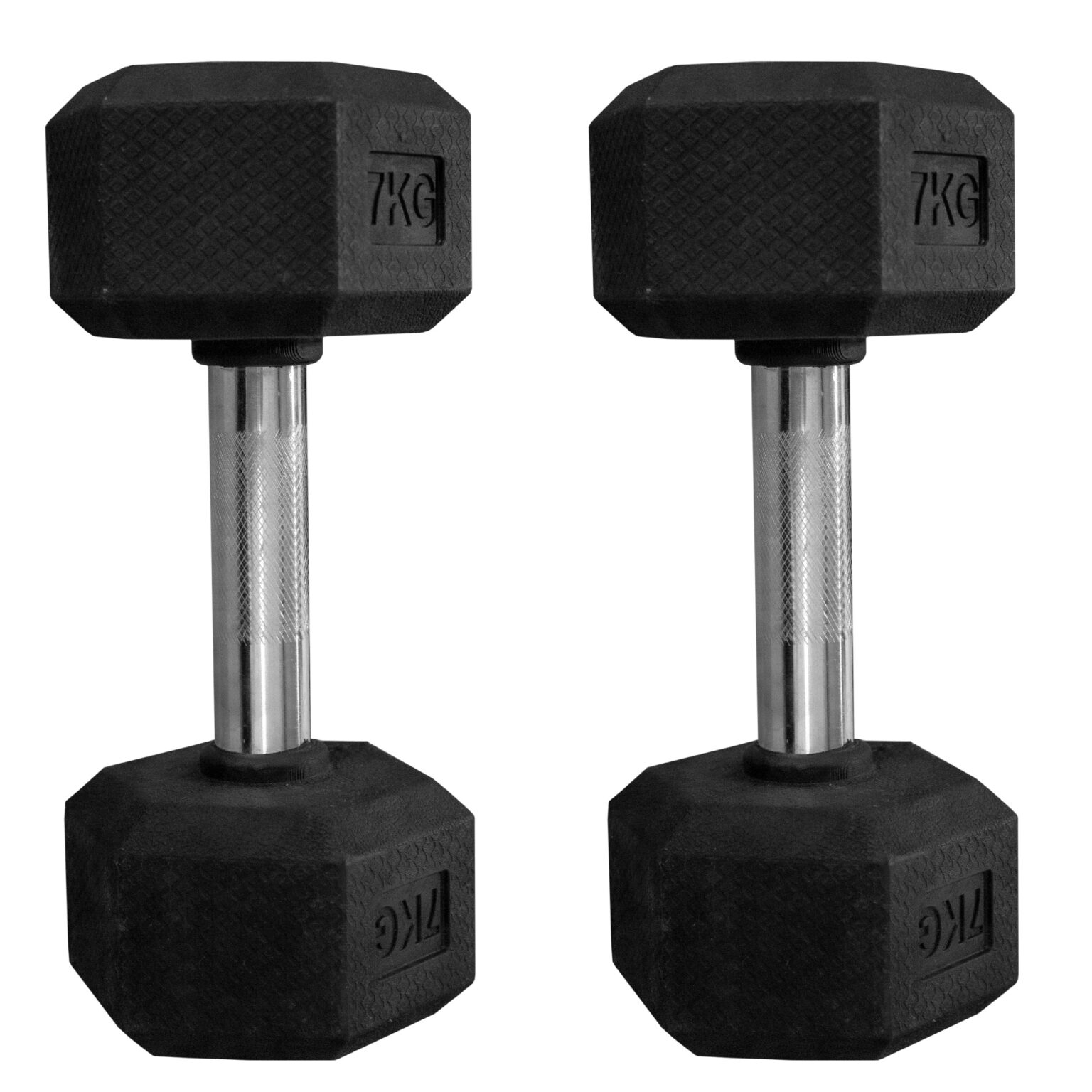 Kit Halter Kg Injetado Pegada Inox Dumbbells